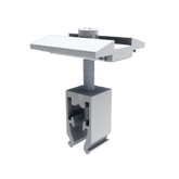 IronRidge Universal Mid Clamp, 30-45mm, w/ Bonding, Mill (Priced as each)